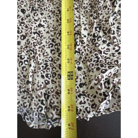 Grand & Greene Leopard Print Button-Up Long Sleeve Shirt size S - Picture 7 of 10
